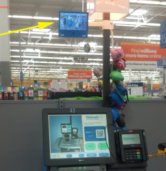 Камера в зоне самообслуживания